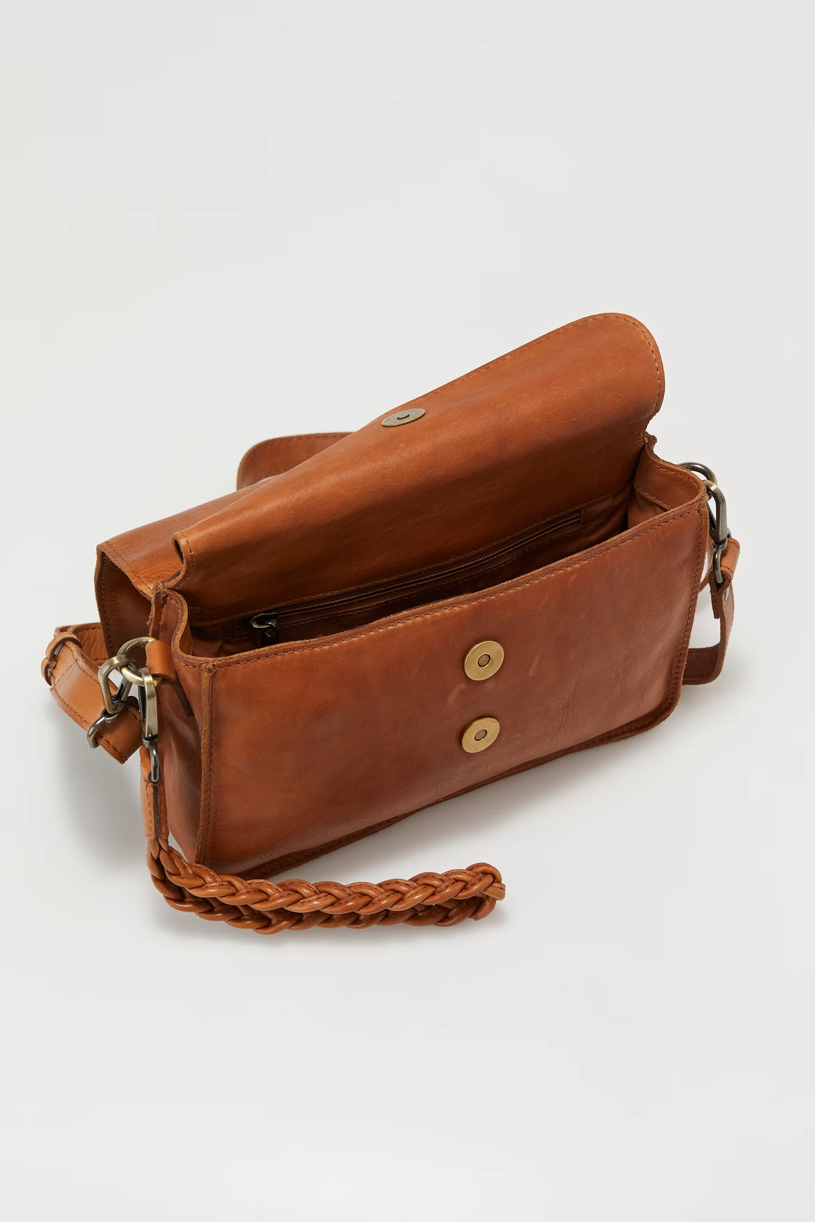 Skye Leather Knot Flapover Bag 3 Skye Leather Knot Flapover Bag - Image 3