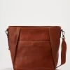 Maya Leather Large Crossbody Bag