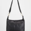 Cora Leather Whipstitch Hobo Bag