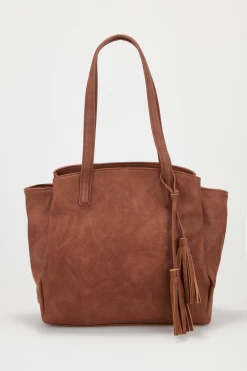 Tassel Detail Tote Bag