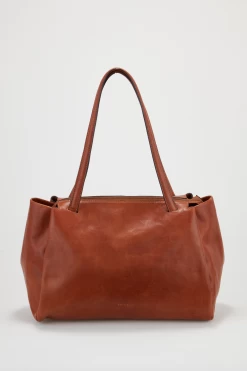 Ava Leather Work Tote Bag