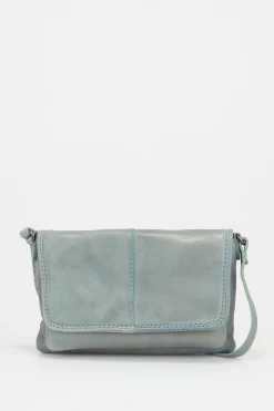 Alba Leather Small Flapover Bag