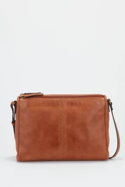 Eli Leather Zip Crossbody Bag