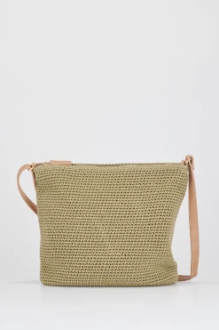 Rayon Crochet Crossbody Bag
