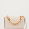 Chain Detail Flapover Bag